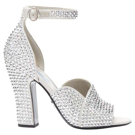 prada rhinestones|prada crystal heels.